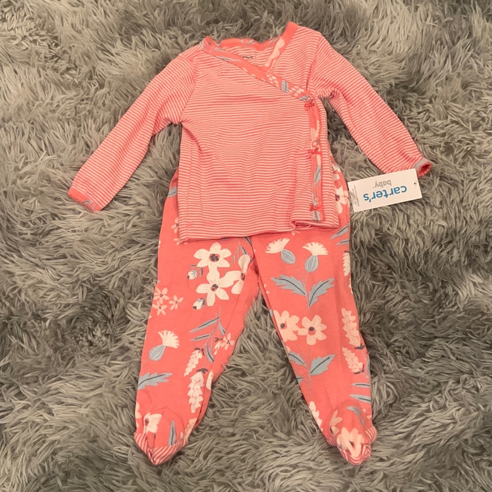 NWT baby girl two piece set 6 months